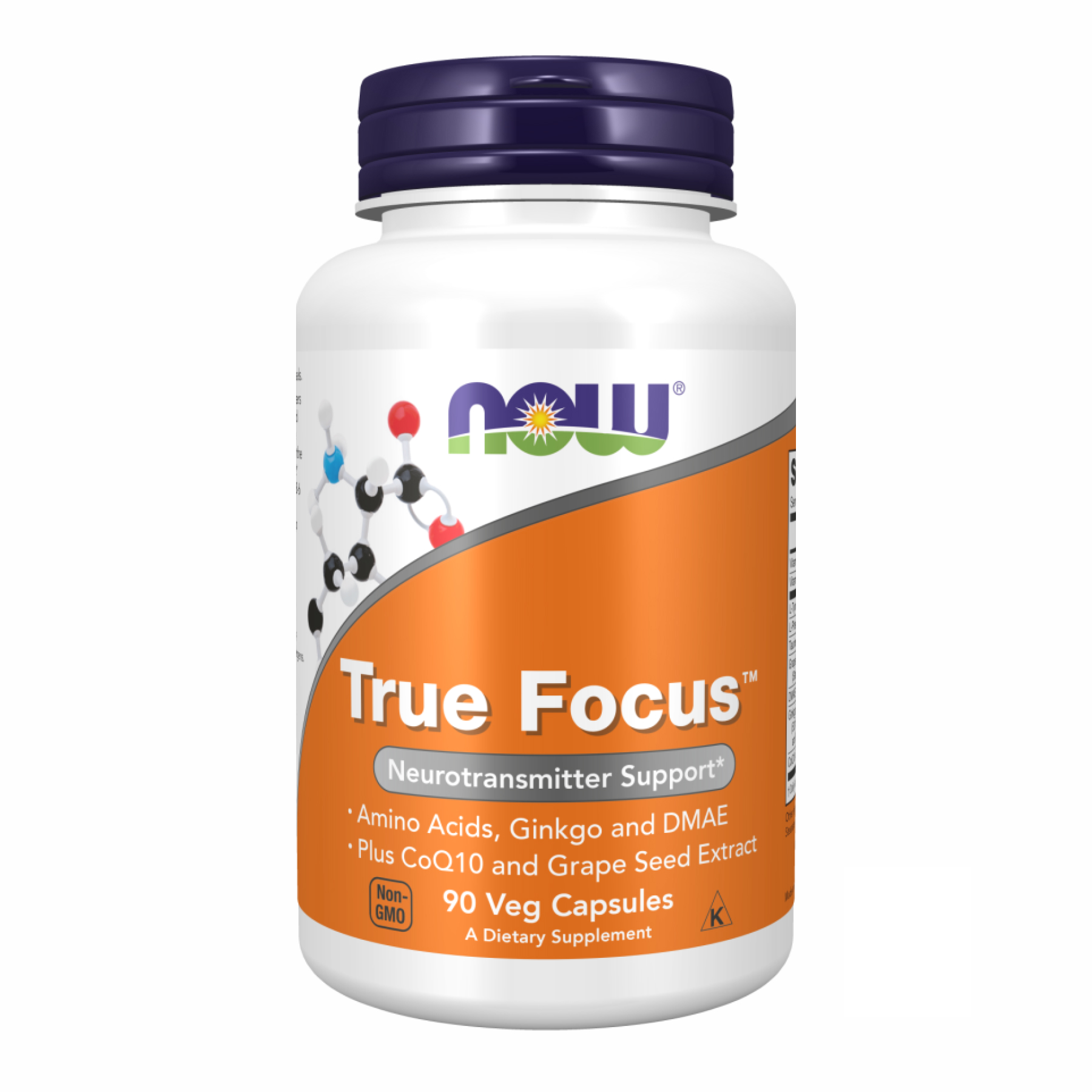 Комплекс для підтримки пам'яті та мозку, Now Foods True Focus, 90 вегетаріанських капсул
