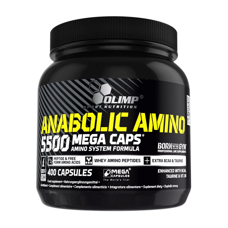 Амінокислотний комплекс, Olimp Nutrition Anabolic Amino 5500, 400 капсул