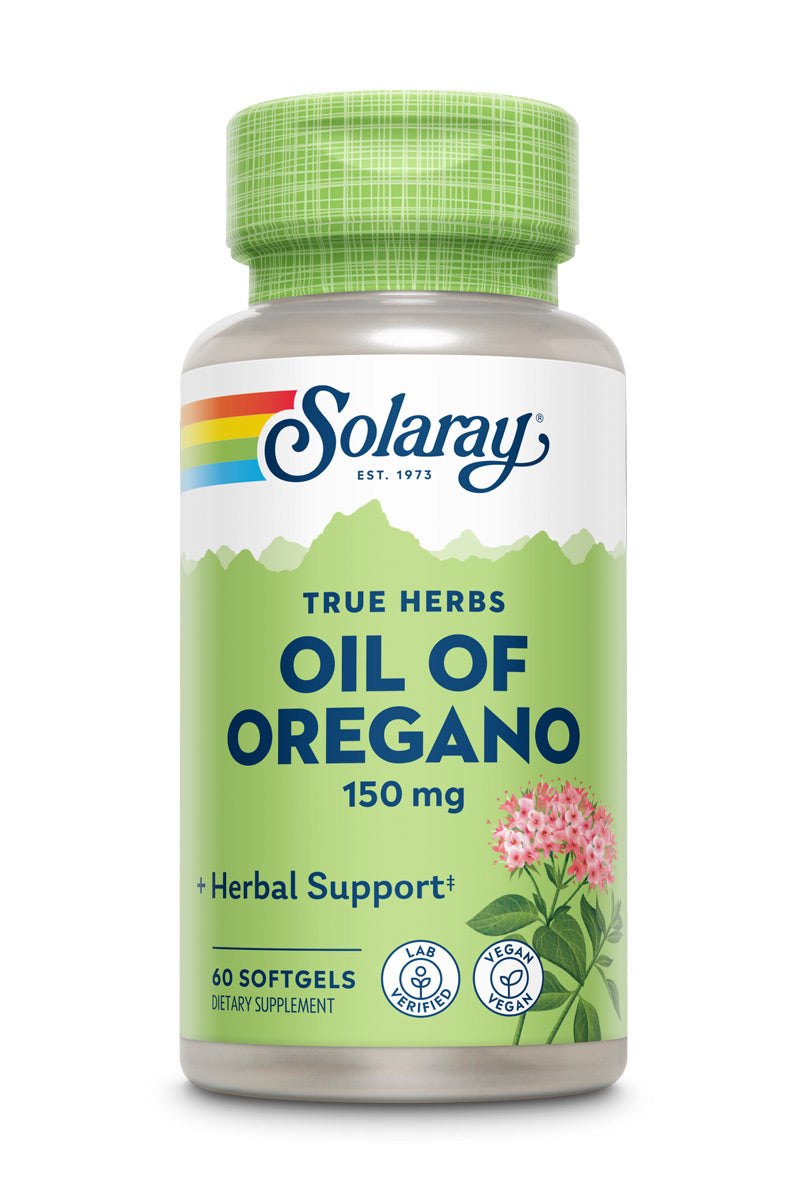 Масло орегано, Solaray Oil of Oregano, 150 мг, 60 капсул