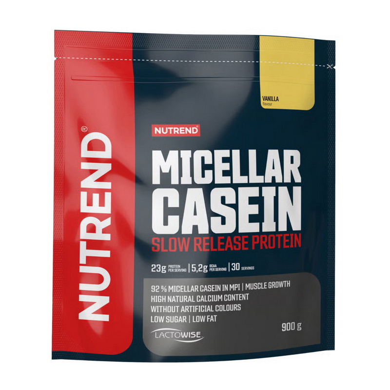 Міцелярний казеїн, Nutrend Micellar Casein, 900 г (Ваніль)