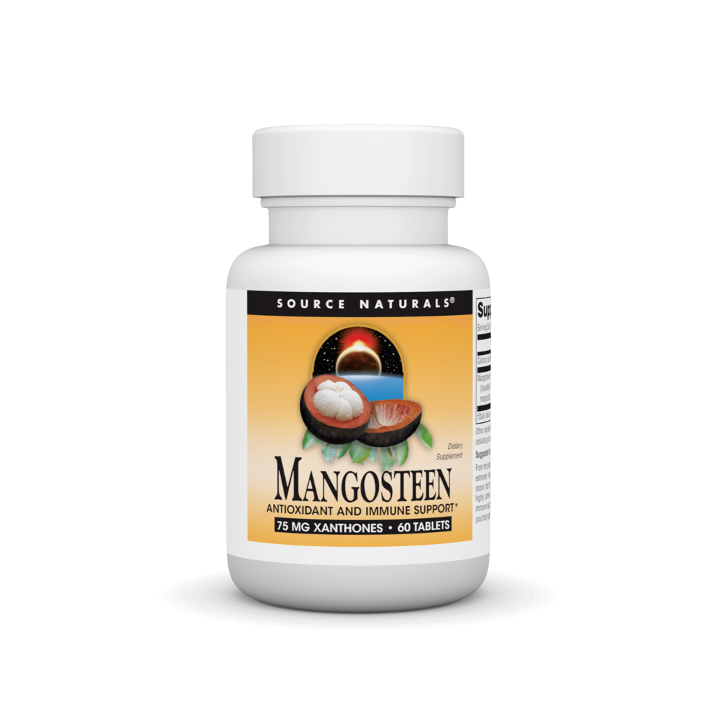 Екстракт мангостину, Source Naturals Mangosteen, 75 мг, 60 таблеток