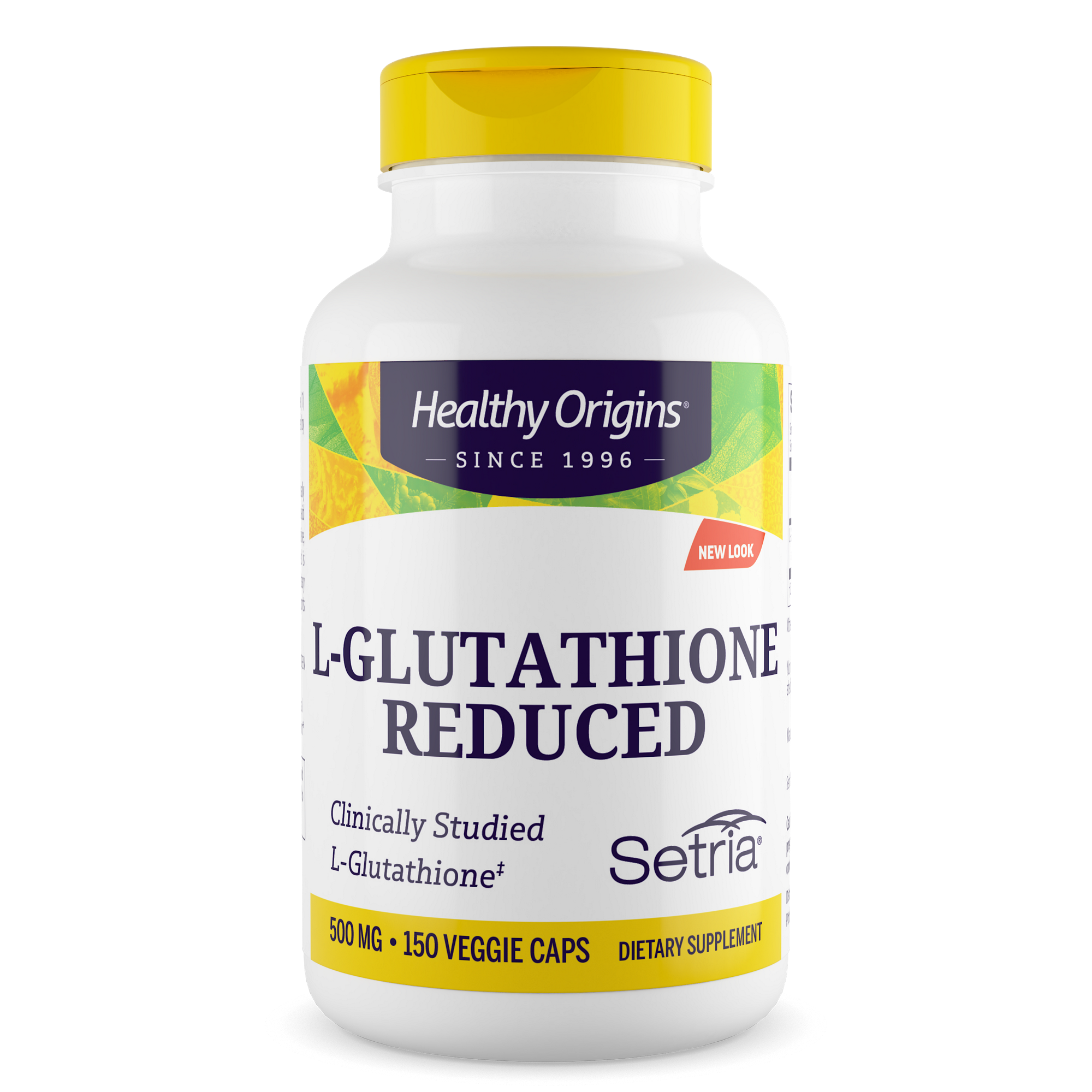 Глутатіон, Healthy Origins Setria L-Glutathione Reduced, 500 мг, 150 вегетаріанських капсул