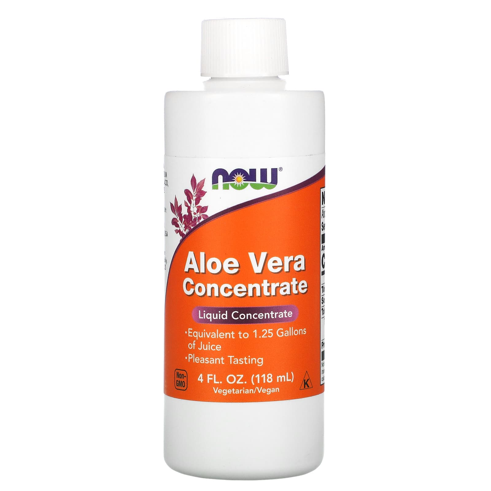 Концентрат алое вера, Now Foods Aloe Vera Concentrate, 118 мл