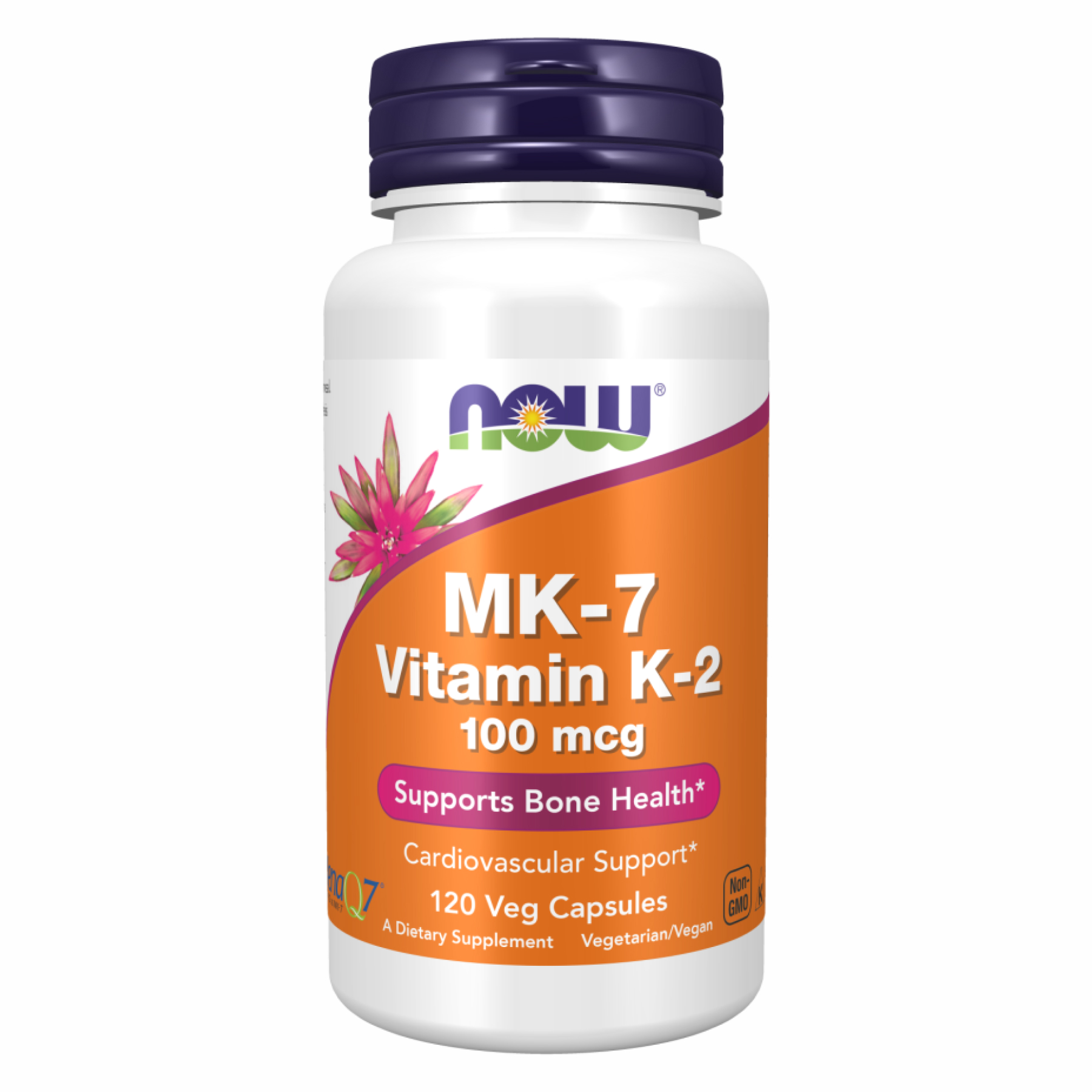 Вітамін К-2, MK-7 Vitamin K-2, Now Foods, 100 мкг, 120 капсул