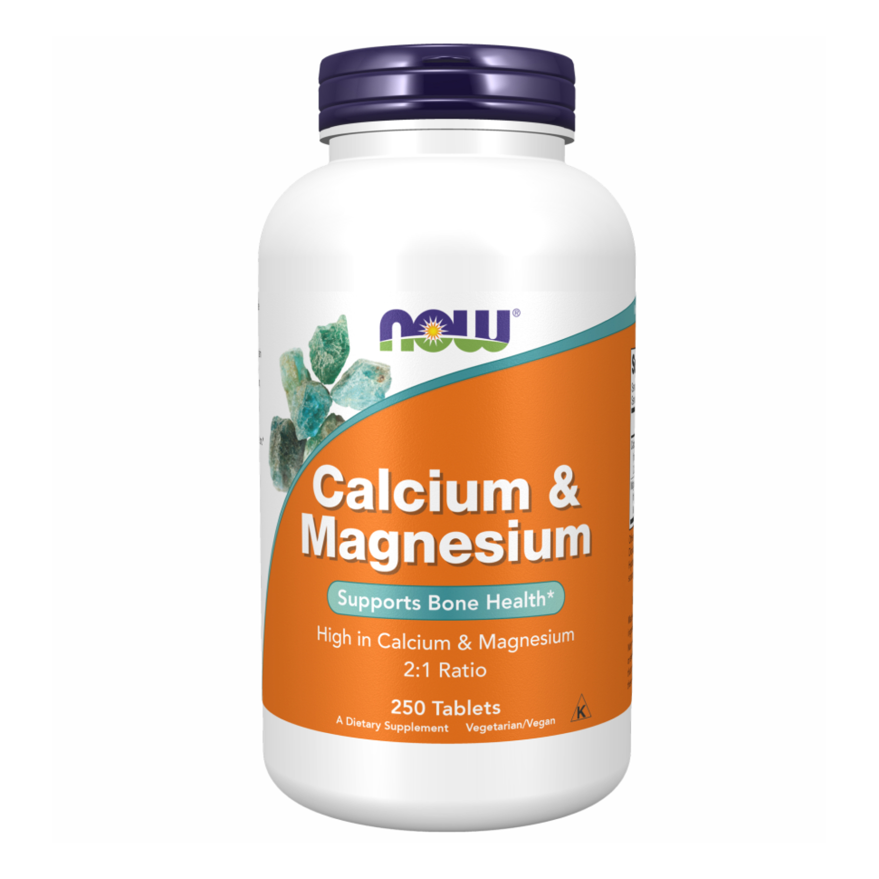 Кальцій та магній, Now Foods Calcium & Magnesium, 500/250 мг, 250 таблеток