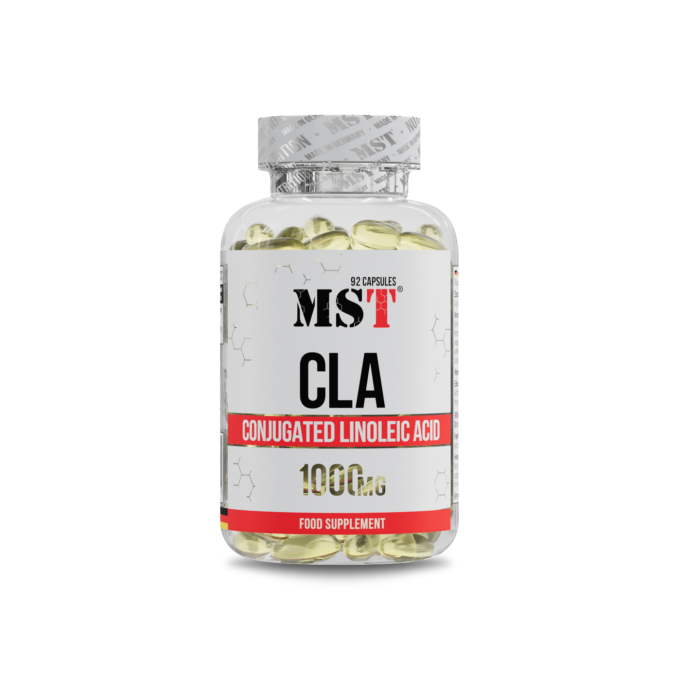 CLA для жироспалювання, MST CLA 1000, 92 капсули