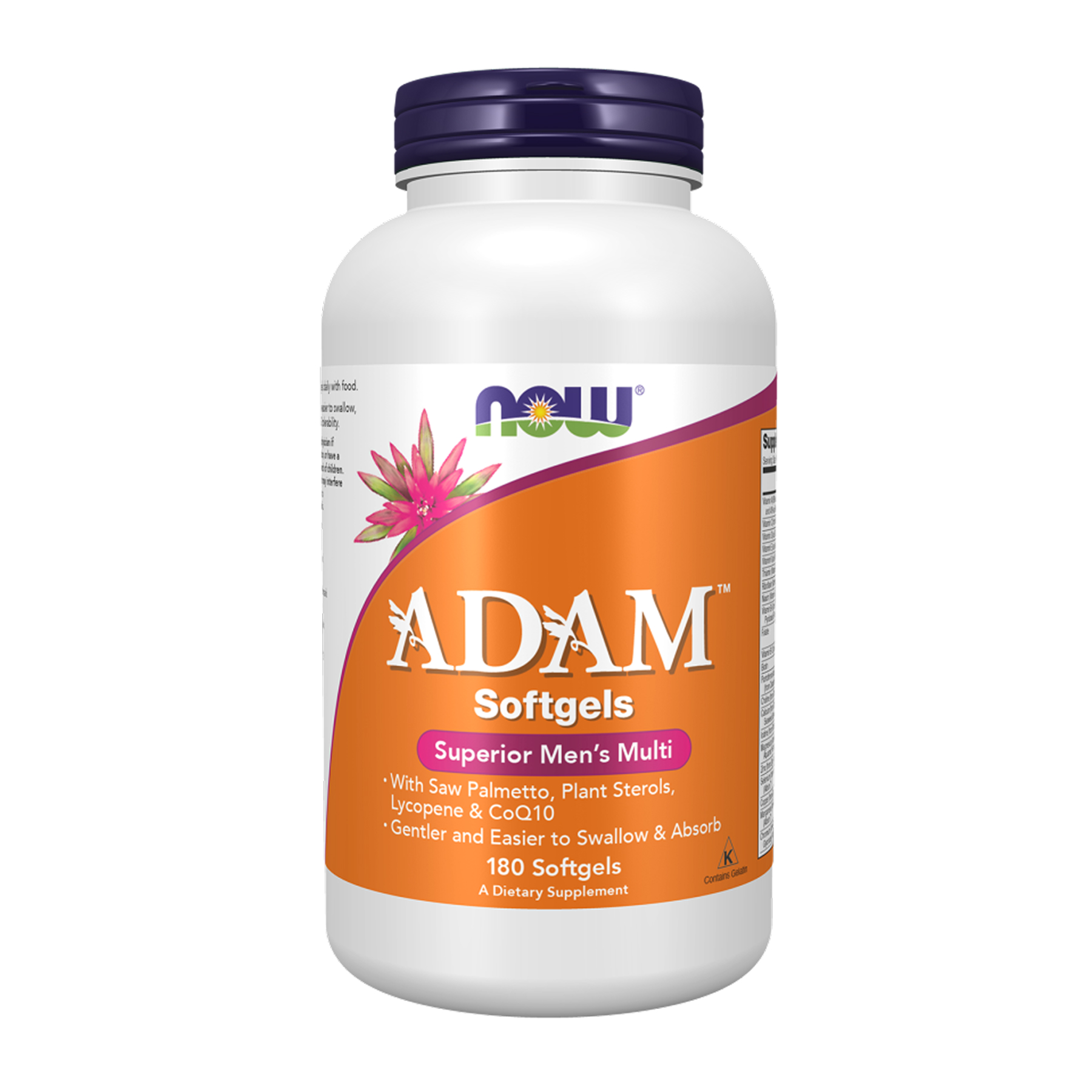Мультивітаміни для чоловіків, Now Foods ADAM Superior Men's Multi, 180 м'яких капсул