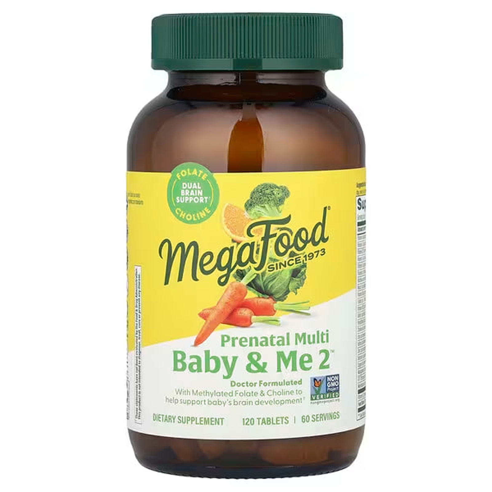 Вітаміни для вагітних, MegaFood Baby & Me 2, 120 таблеток