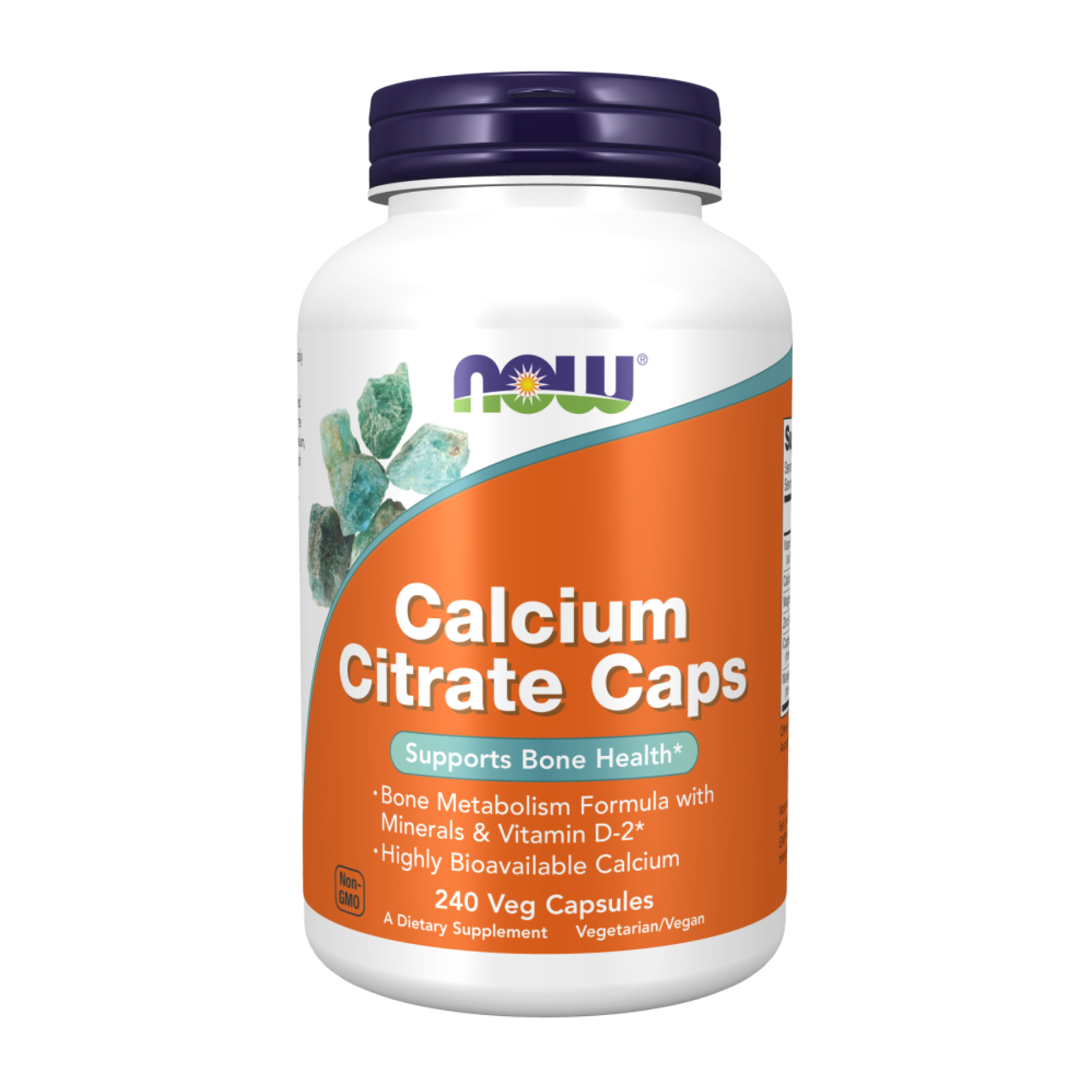 Цитрат кальцію з мінералами (Calcium Citrate), Now Foods, 240 вегетаріанських капсул