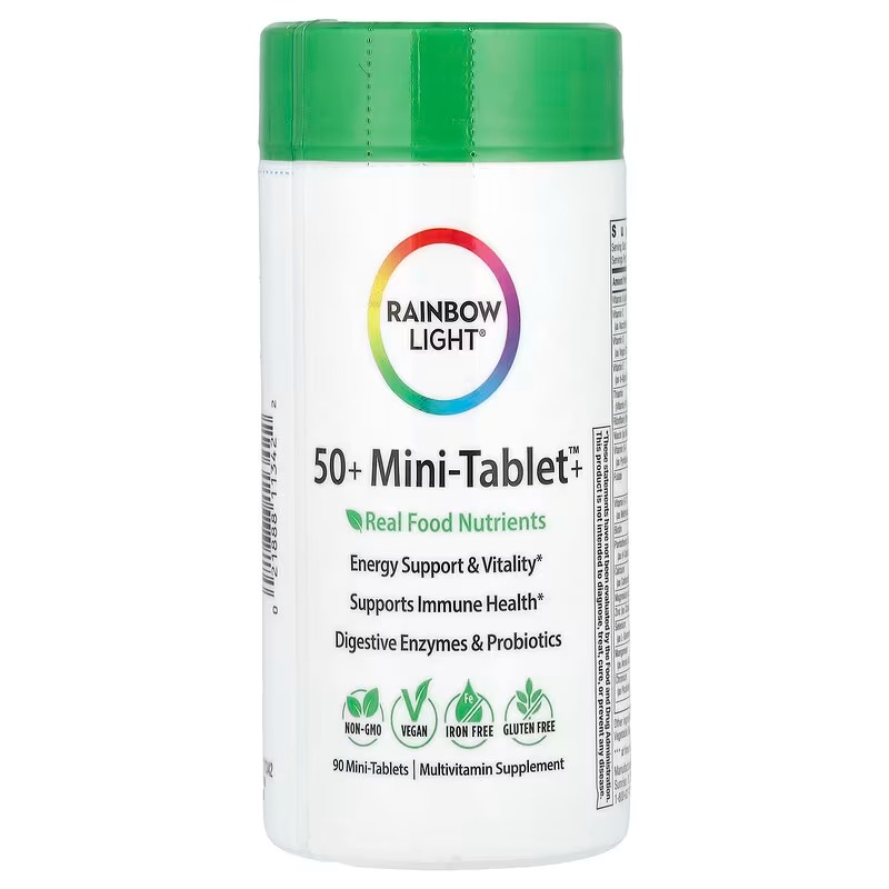 Мультивітаміни для дорослих 50+, Rainbow Light 50+ Mini Tablet, 90 міні-таблеток