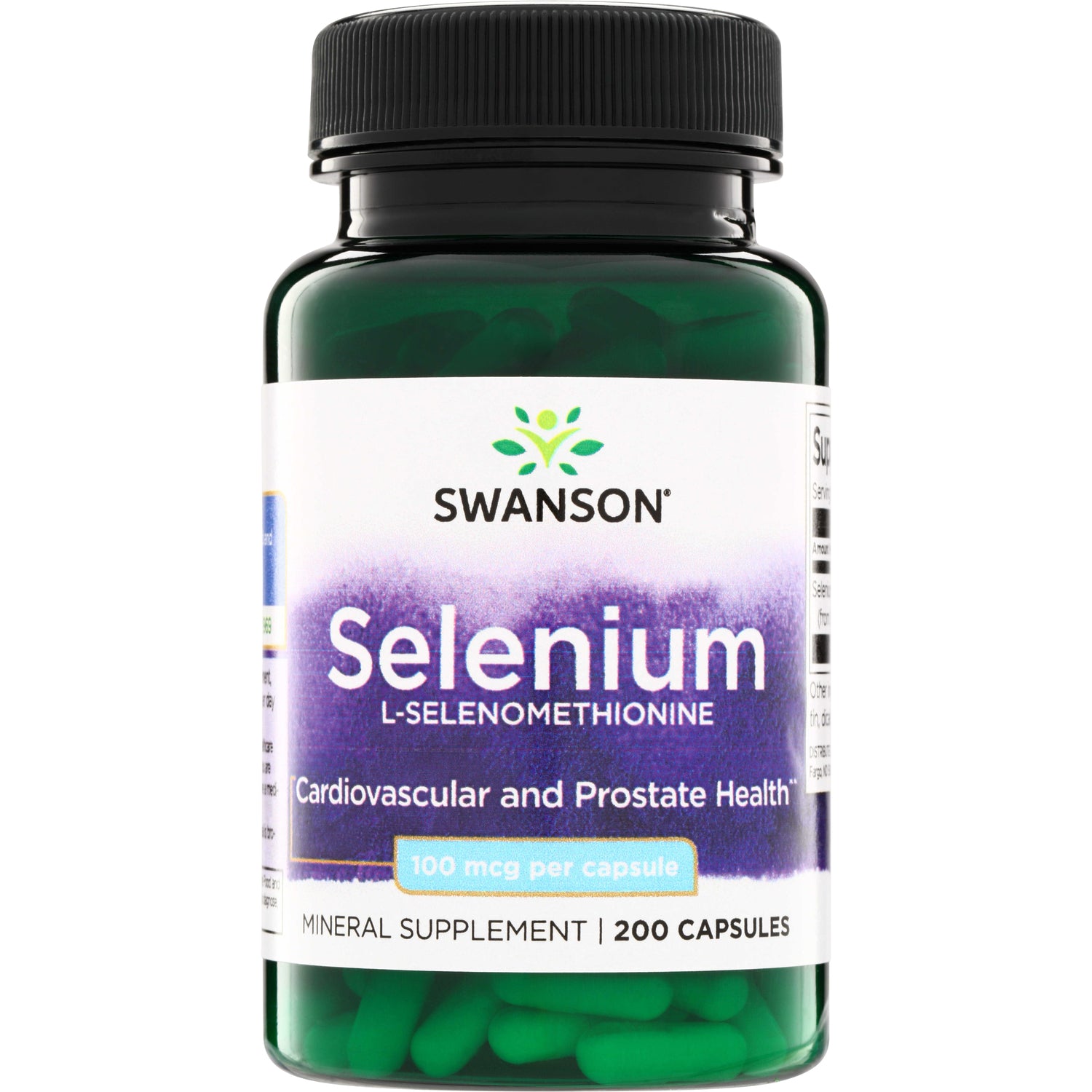 Селен, Swanson Selenium L-Selenomethionine, 100 мкг, 200 капсул