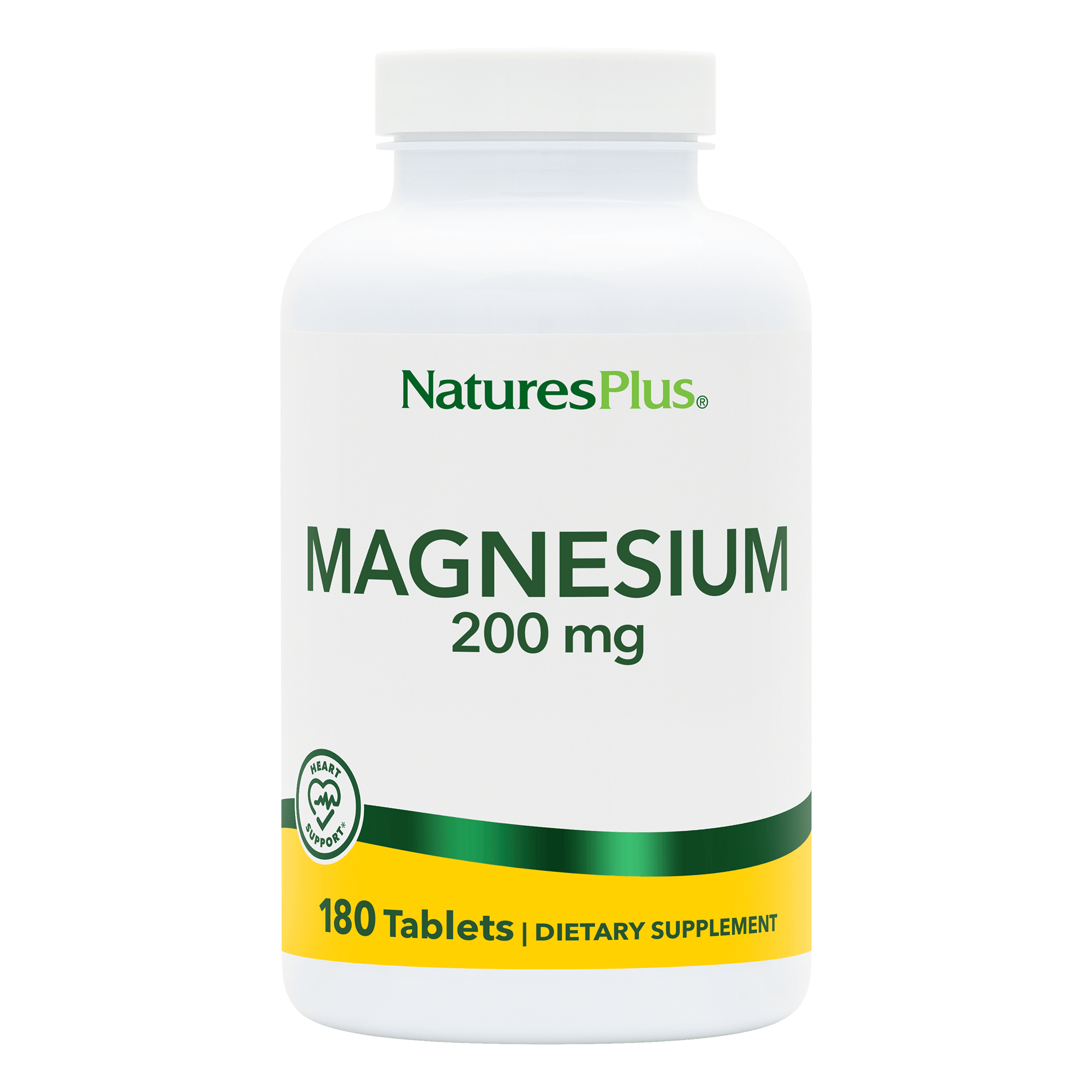 Магній, Natures Plus Magnesium, 200 мг, 180 таблеток