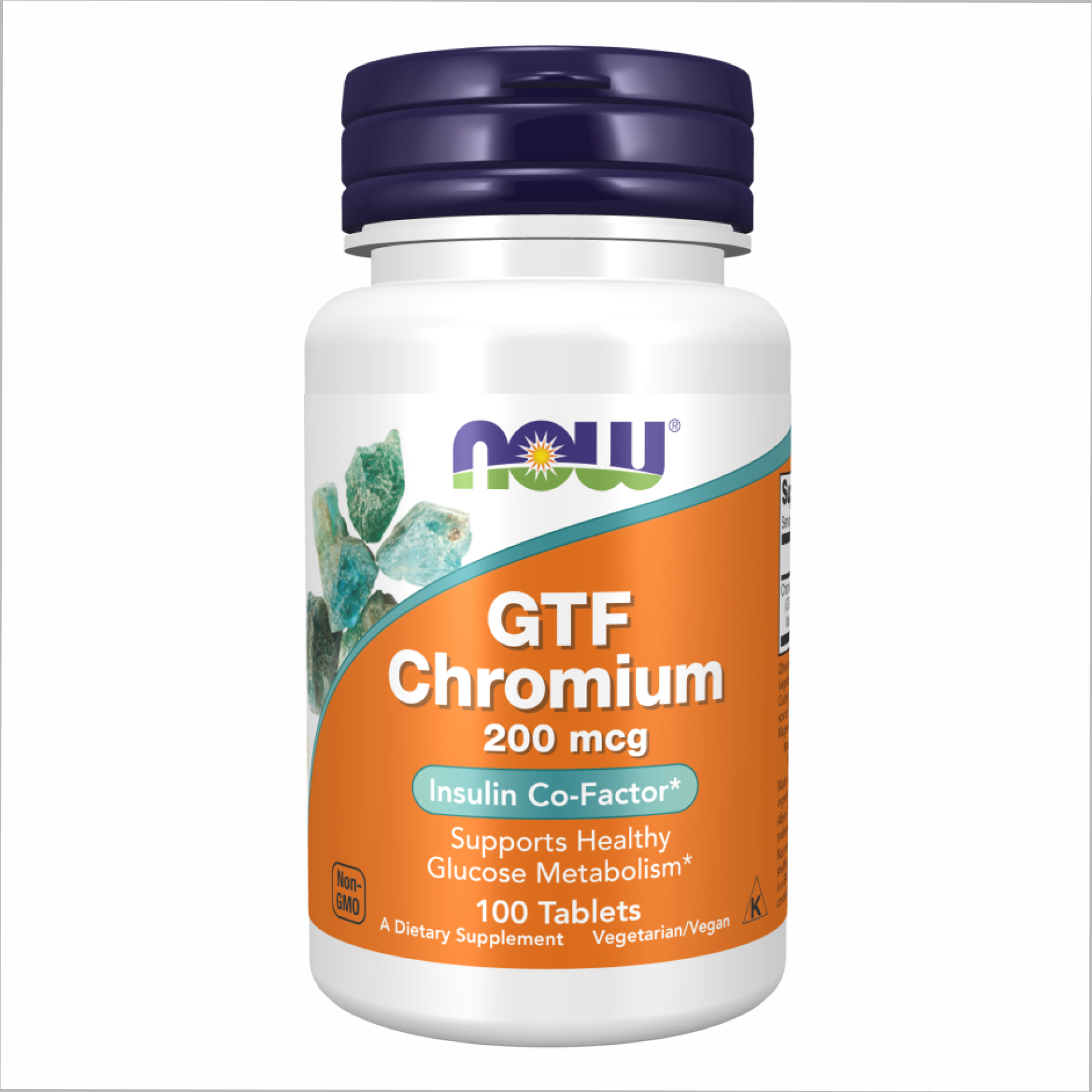 Хром GTF, Now Foods GTF Chromium, 200 мкг, 250 таблеток