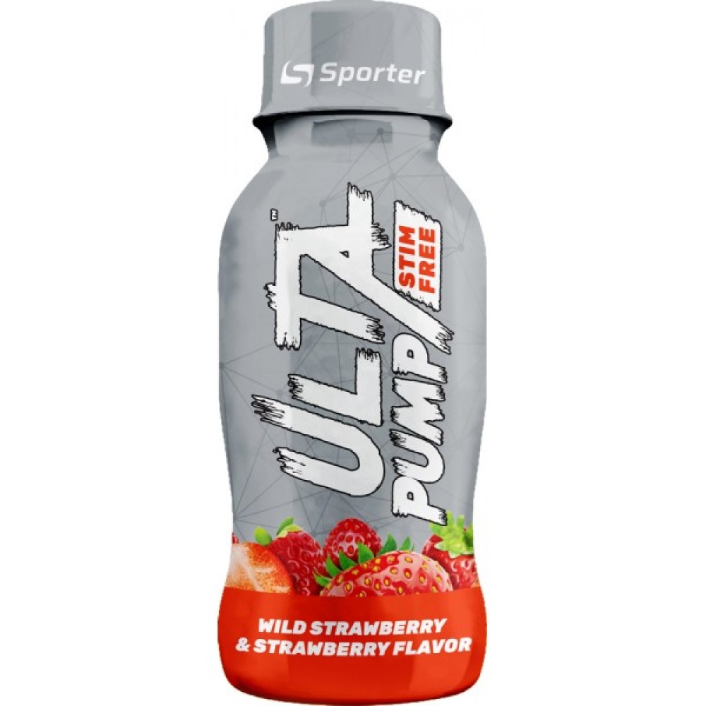 Памп-комплекс без стимуляторів, Sporter Ultra PUMP Stim Free, 100 мл (Суниця і полуниця)