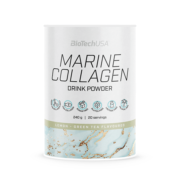 Колаген морський, BioTech Marine Collagen, 240 г (Лимон-зелений чай)