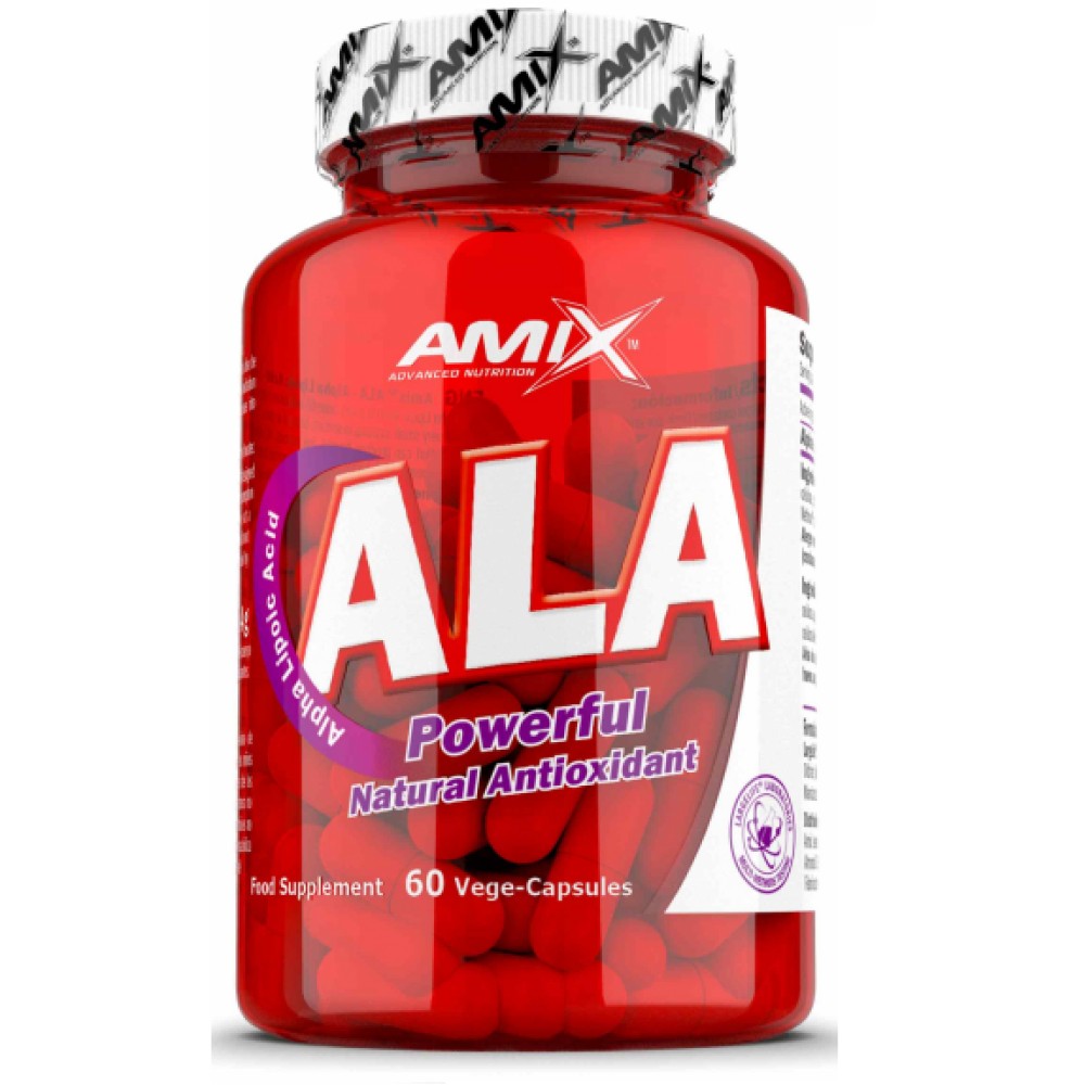 Альфа-ліпоєва кислота, Amix ALA, 200 мг, 60 капсул
