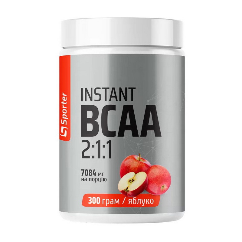 BCAA 2:1:1, Sporter Instant BCAA 2:1:1, 300 г (Яблуко)