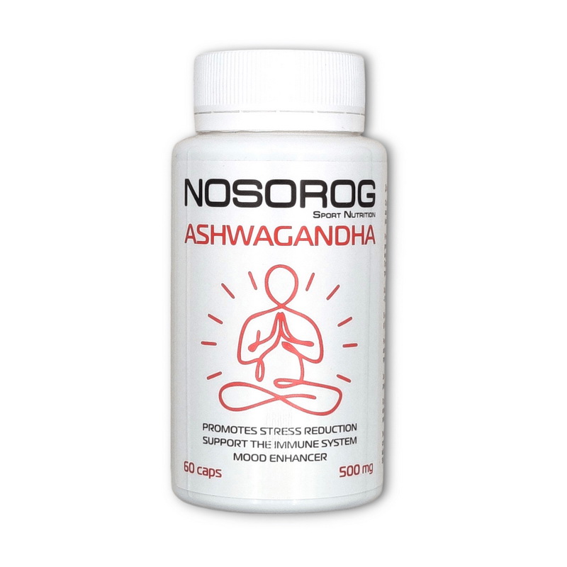 Ашваганда, NOSOROG Ashwagandha, 500 мг, 60 капсул