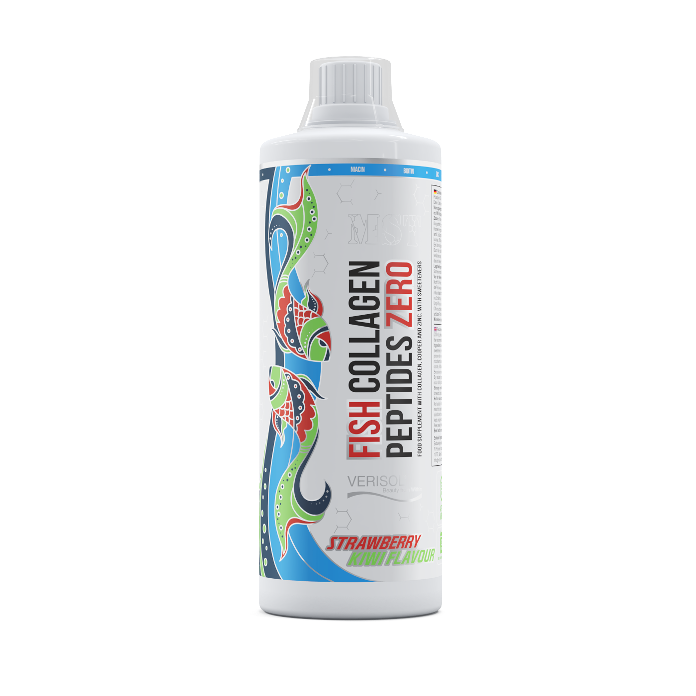 Колаген риб'ячий, MST Fish Collagen Peptides Zero (Полуниця-ківі)