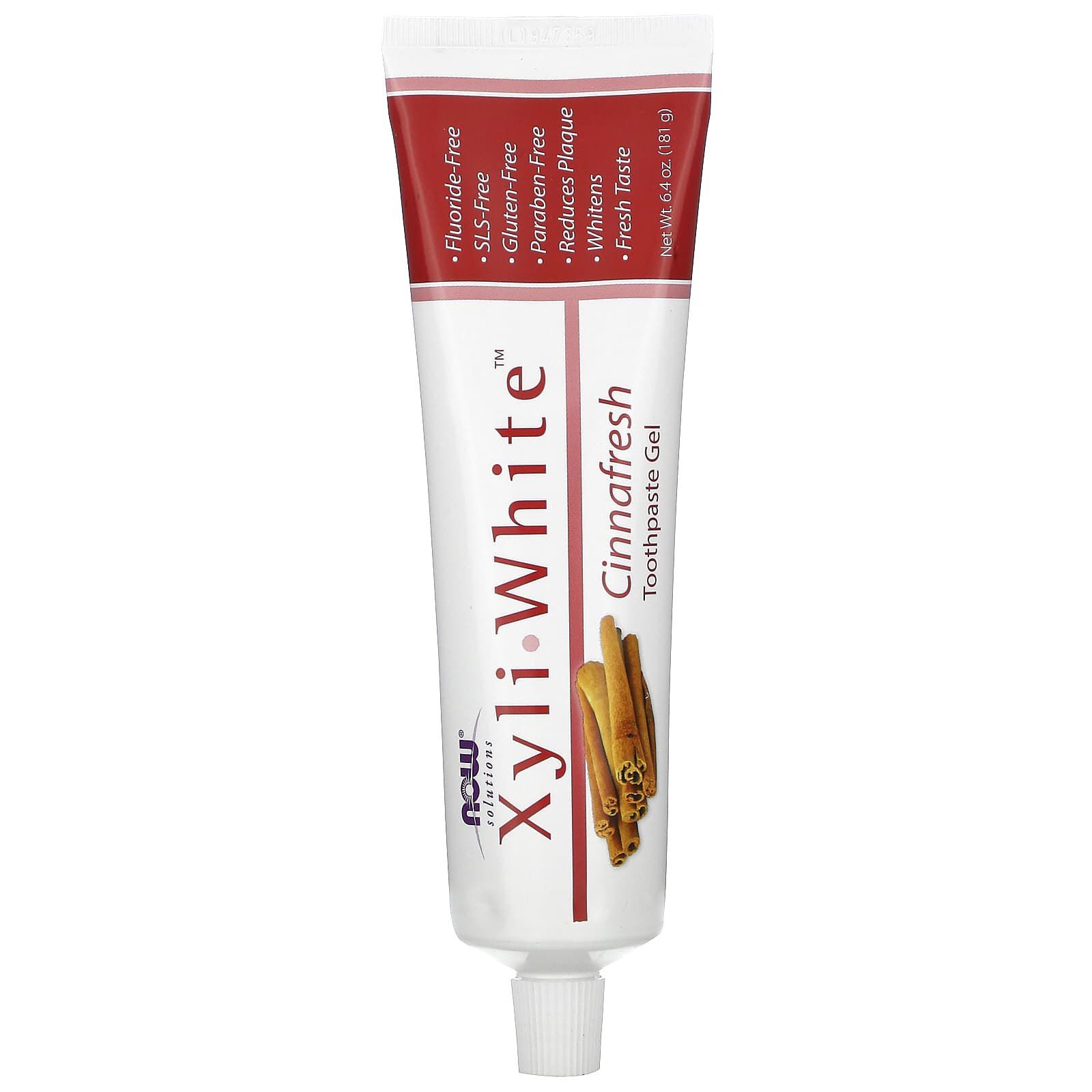 Зубна паста-гель, Now Foods Xyliwhite Cinnafresh Toothpaste, 181 г (Кориця)
