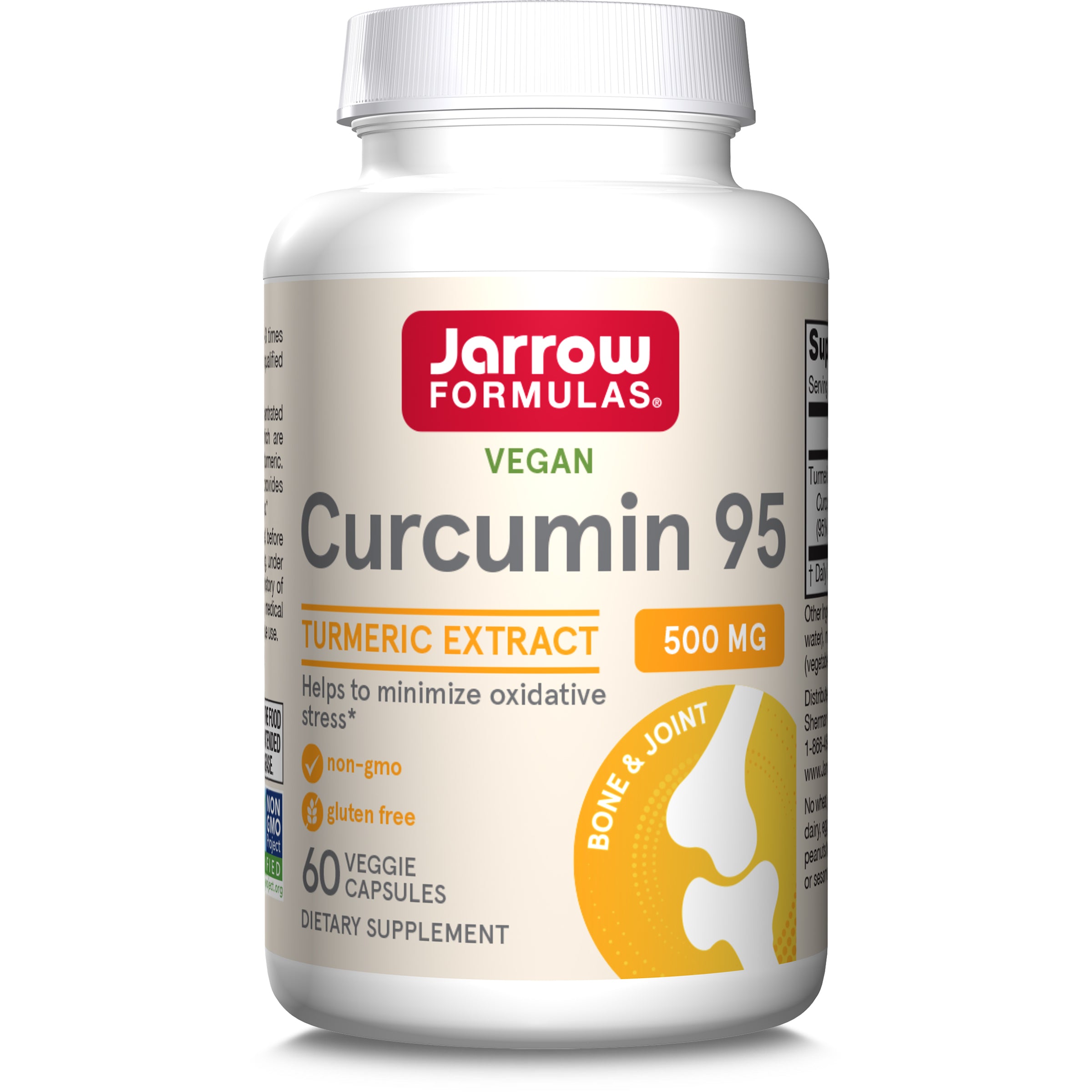 Куркумін, Jarrow Formulas Curcumin 95, 500 мг, 60 вегетаріанських капсул
