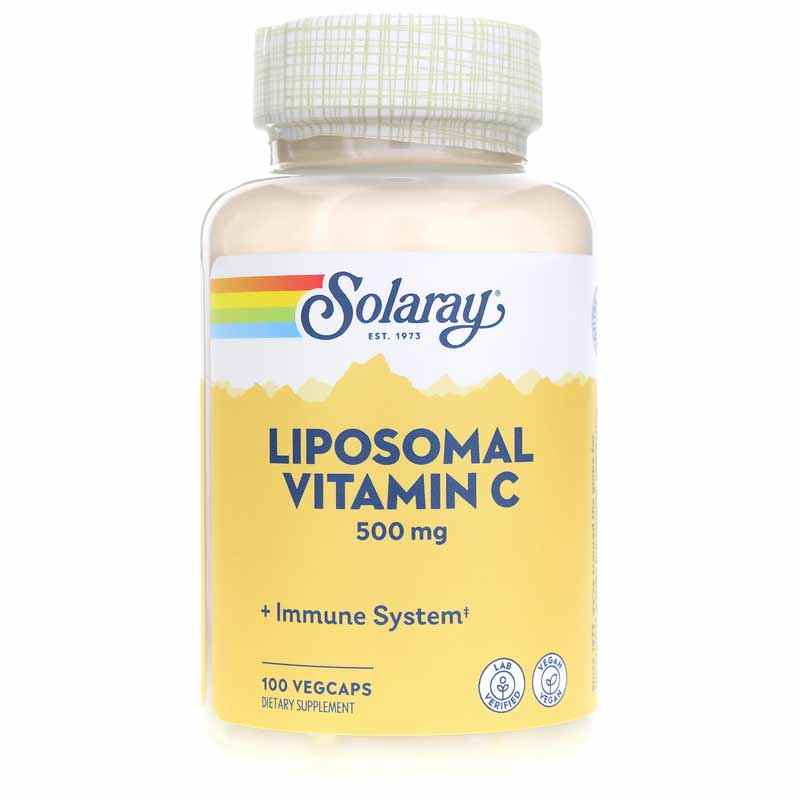 Ліпосомний вітамін С, Solaray Liposomal Vitamin C, 500 мг, 100 вегетаріанських капсул