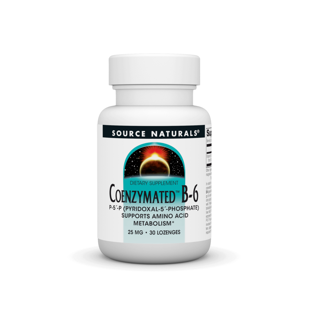 Коензим вітаміну B6, Source Naturals Coenzymated Vitamin B6, 25 мг, 30 пастилок