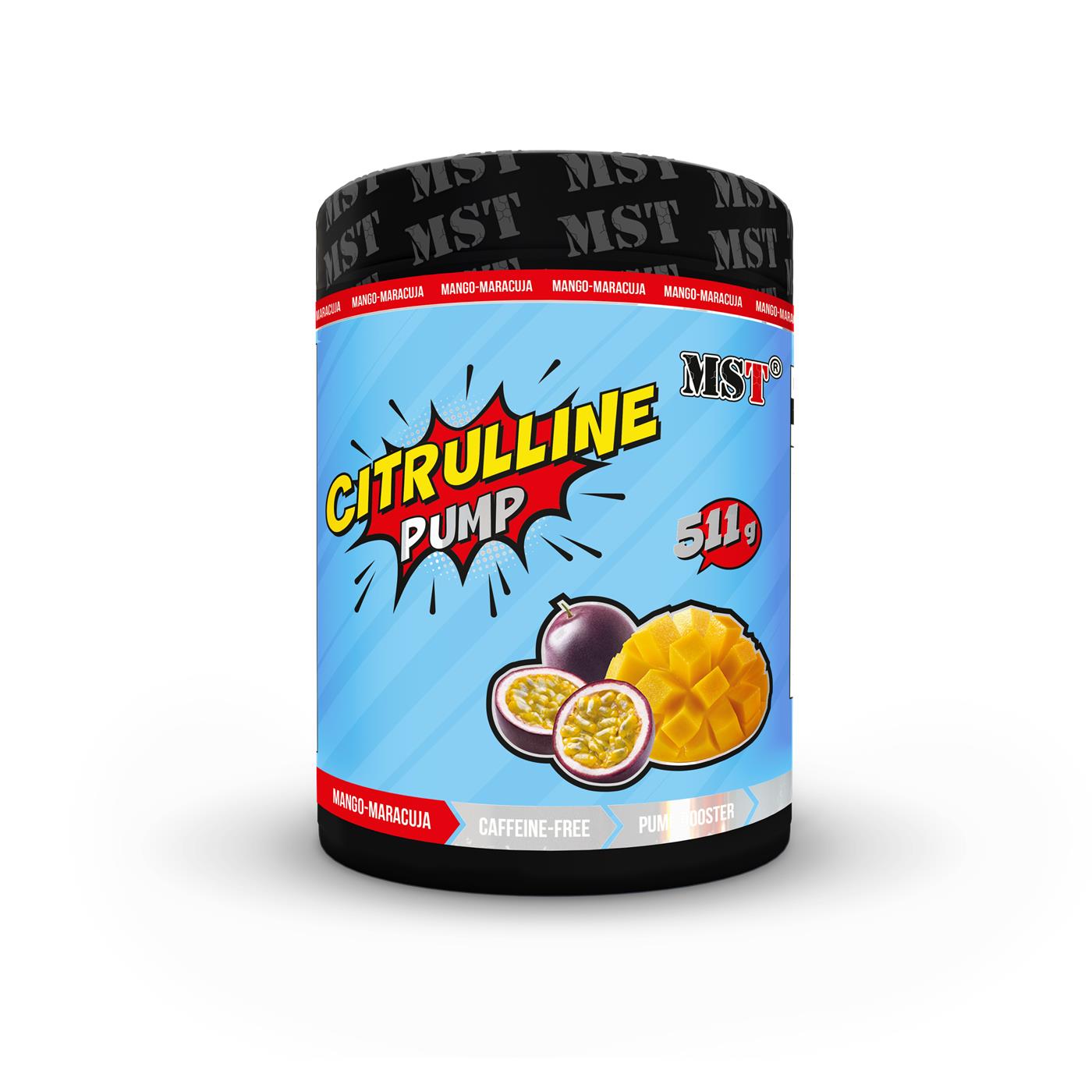 Цитрулін, MST Citrulline Pump, 511 г (Манго-маракуя)