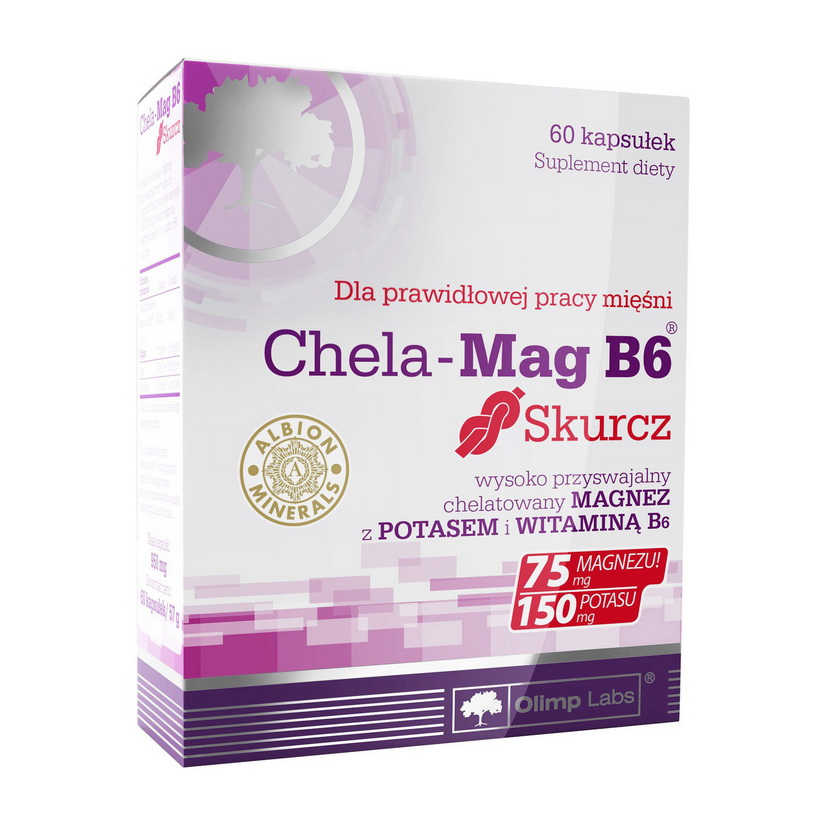 Магній з вітаміном B6, Olimp Nutrition Chela-Mag B6 Skurcz, 60 капсул