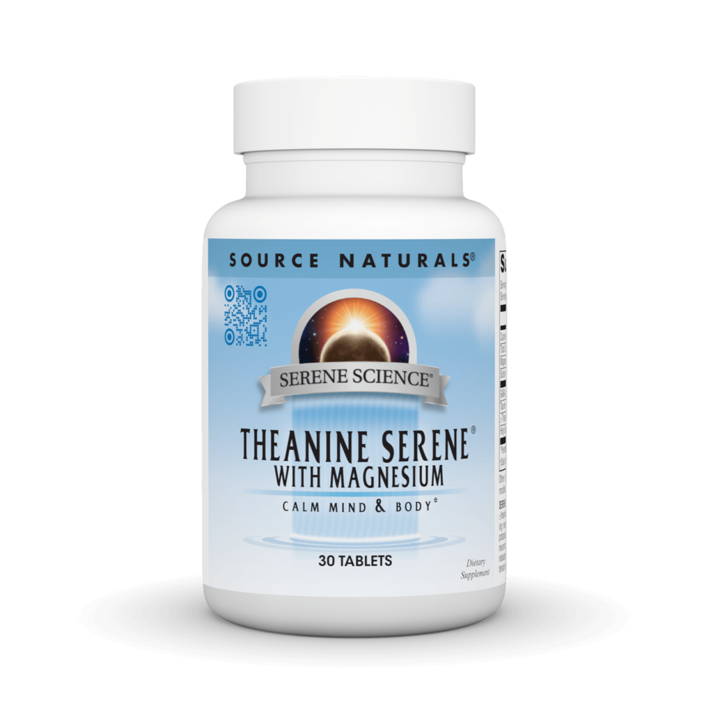Теанін для розслаблення, Source Naturals Theanine Serene, 30 таблеток