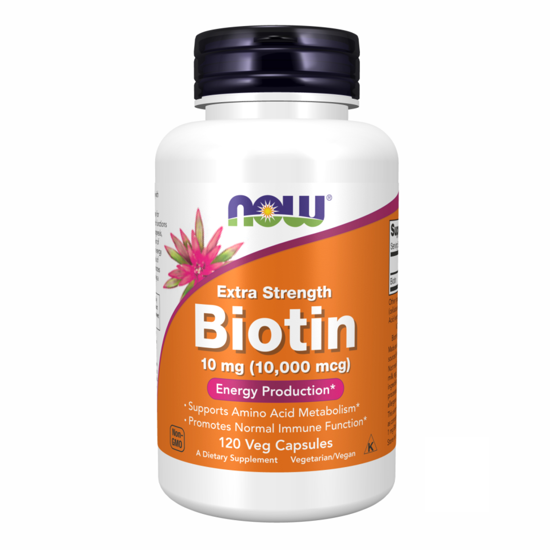 Біотин (вітамін B7), Now Foods Biotin Extra Strength, 10000 мкг, 120 вегетаріанських капсул