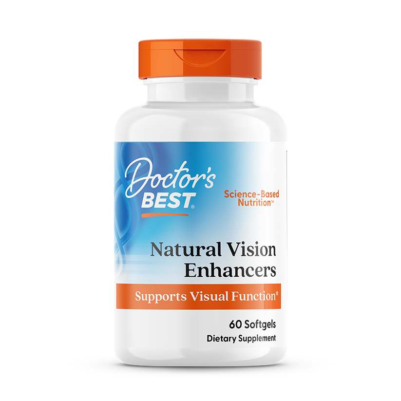 Вітаміни для очей, лютемакс, Natural Vision Enhancers with Lutemax 2020, Doctor's Best, 60 капсул
