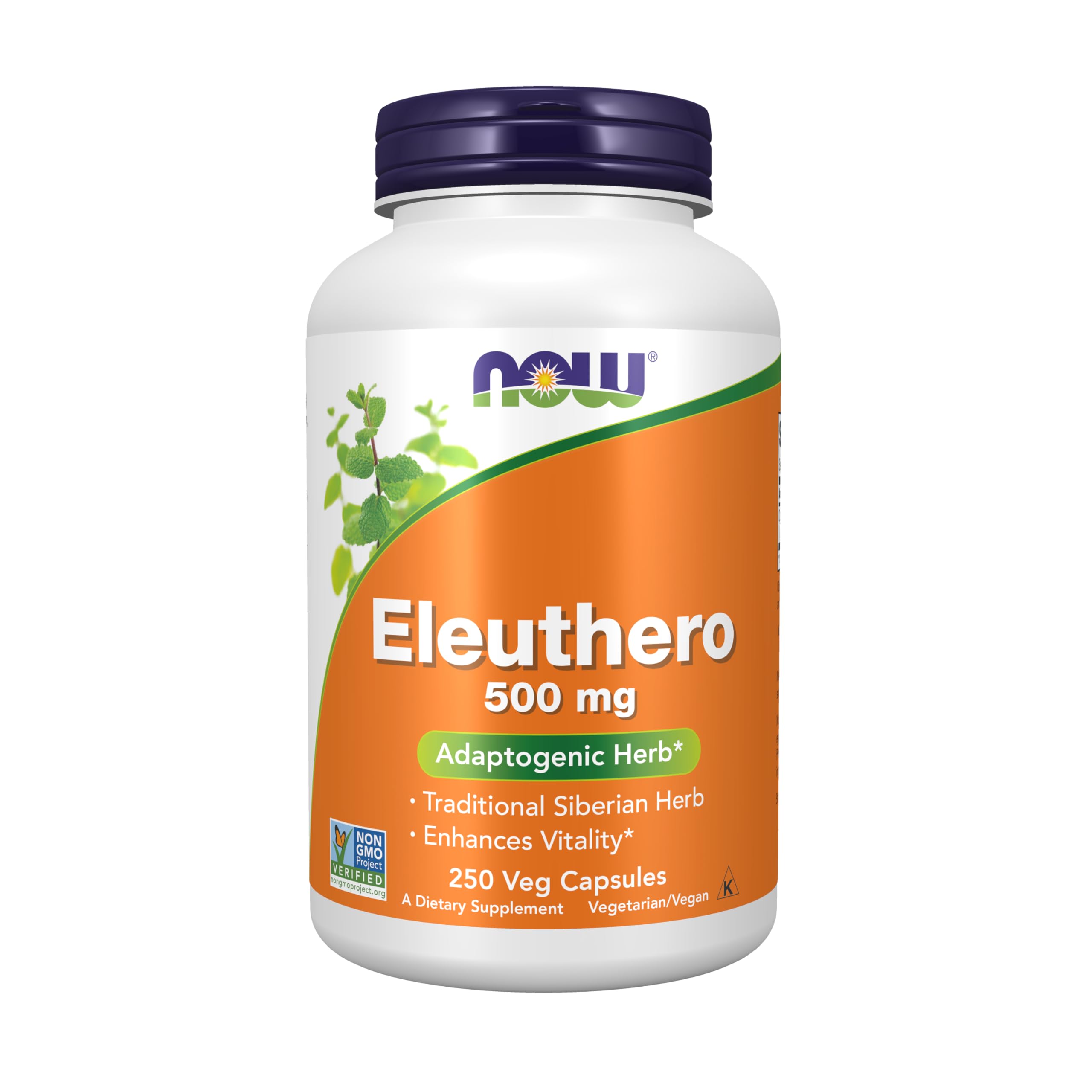 Елеутерокок, Now Foods Eleuthero, 500 мг, 250 вегетаріанських капсул