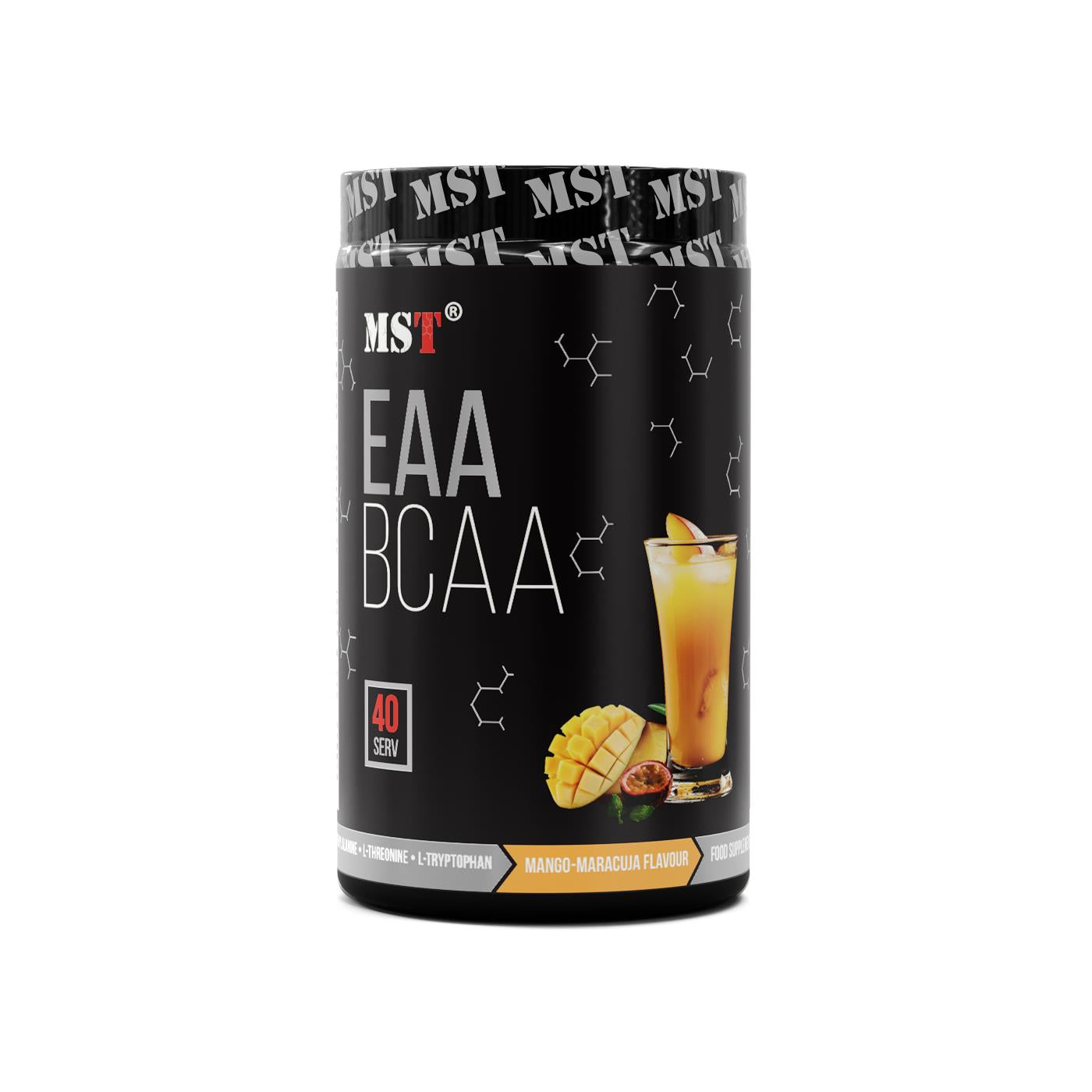 BCAA та EAA, MST BCAA&EAA zero, 520 г (Манго-маракуя)