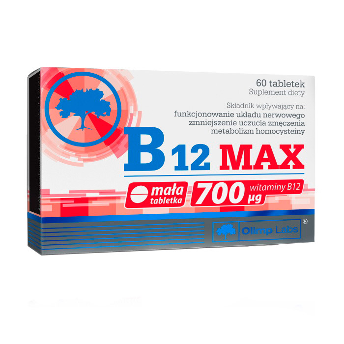 Вітамін B12, Olimp Nutrition B12 MAX, 60 таблеток