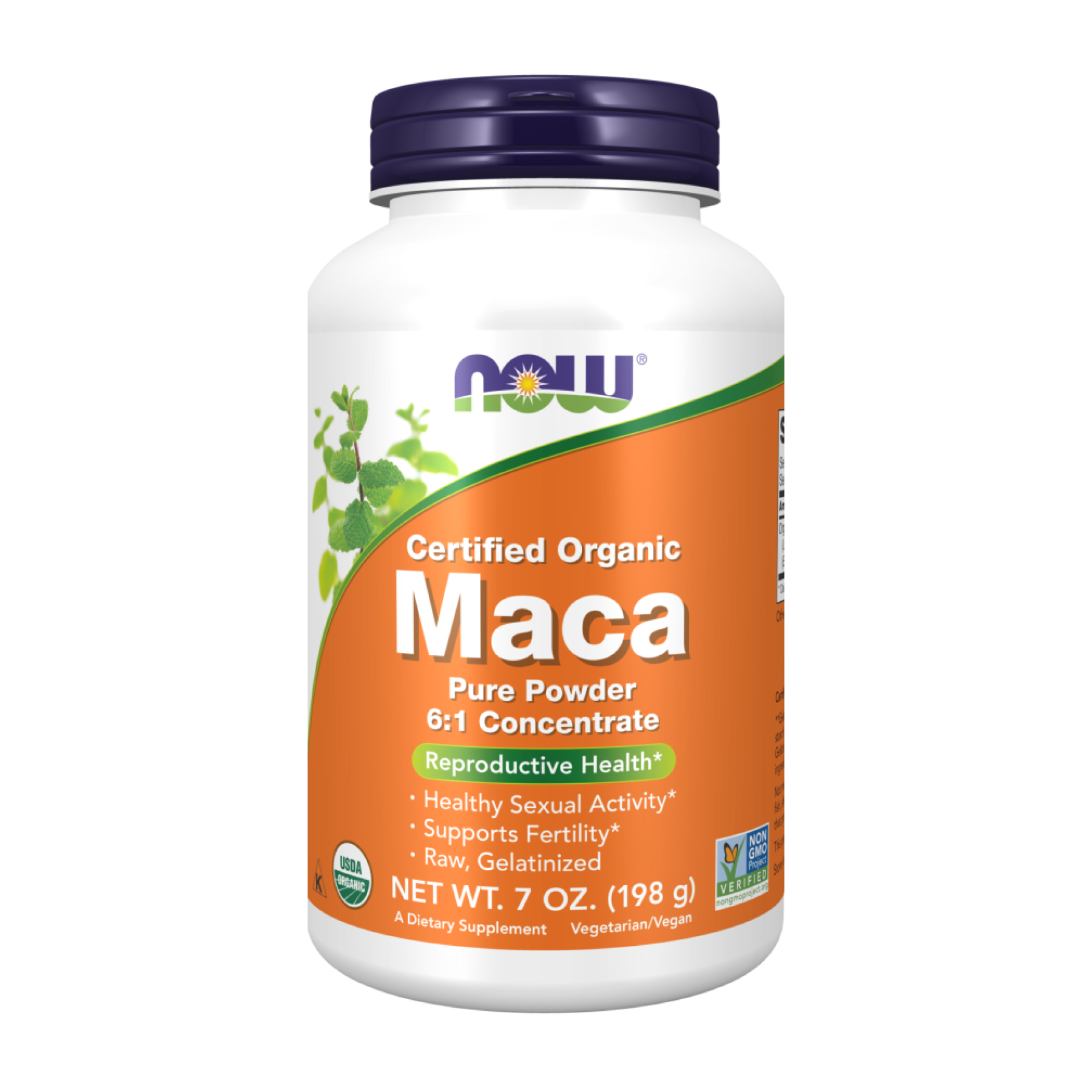 Мака порошок, Now Foods Certified Organic Maca Pure Powder, 198 г