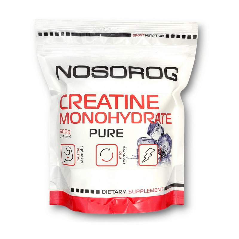 Креатин моногідрат, NOSOROG Creatine Monohydrate, 600 г