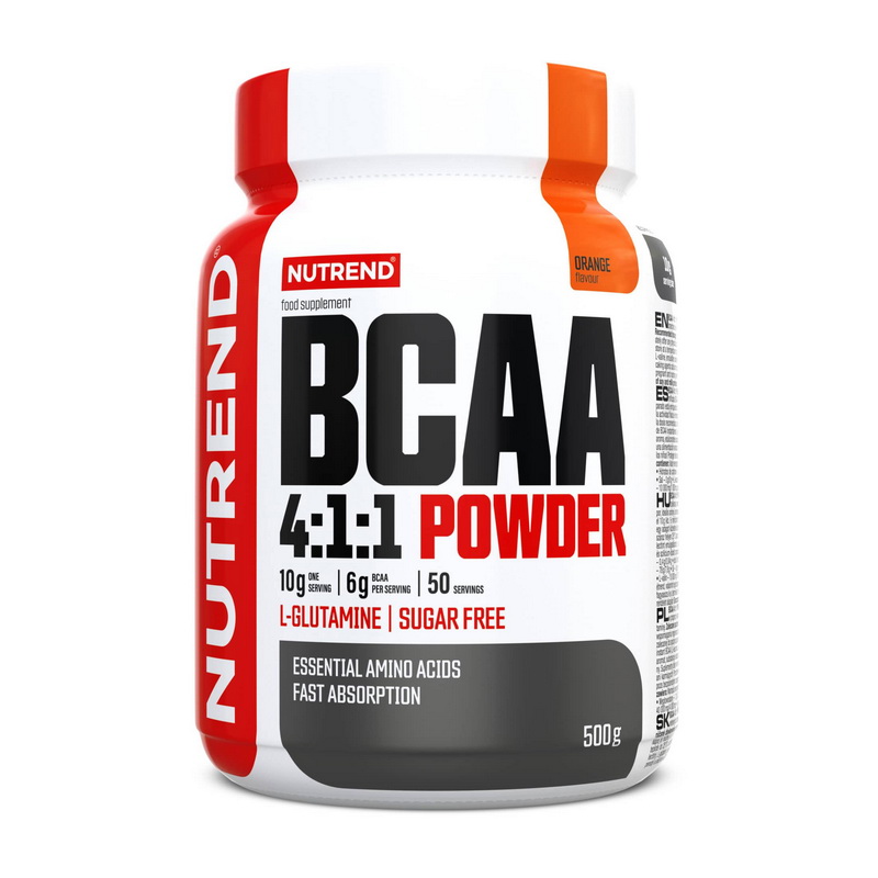 BCAA амінокислоти, Nutrend BCAA 4:1:1 Powder, 500 г (Кавун)