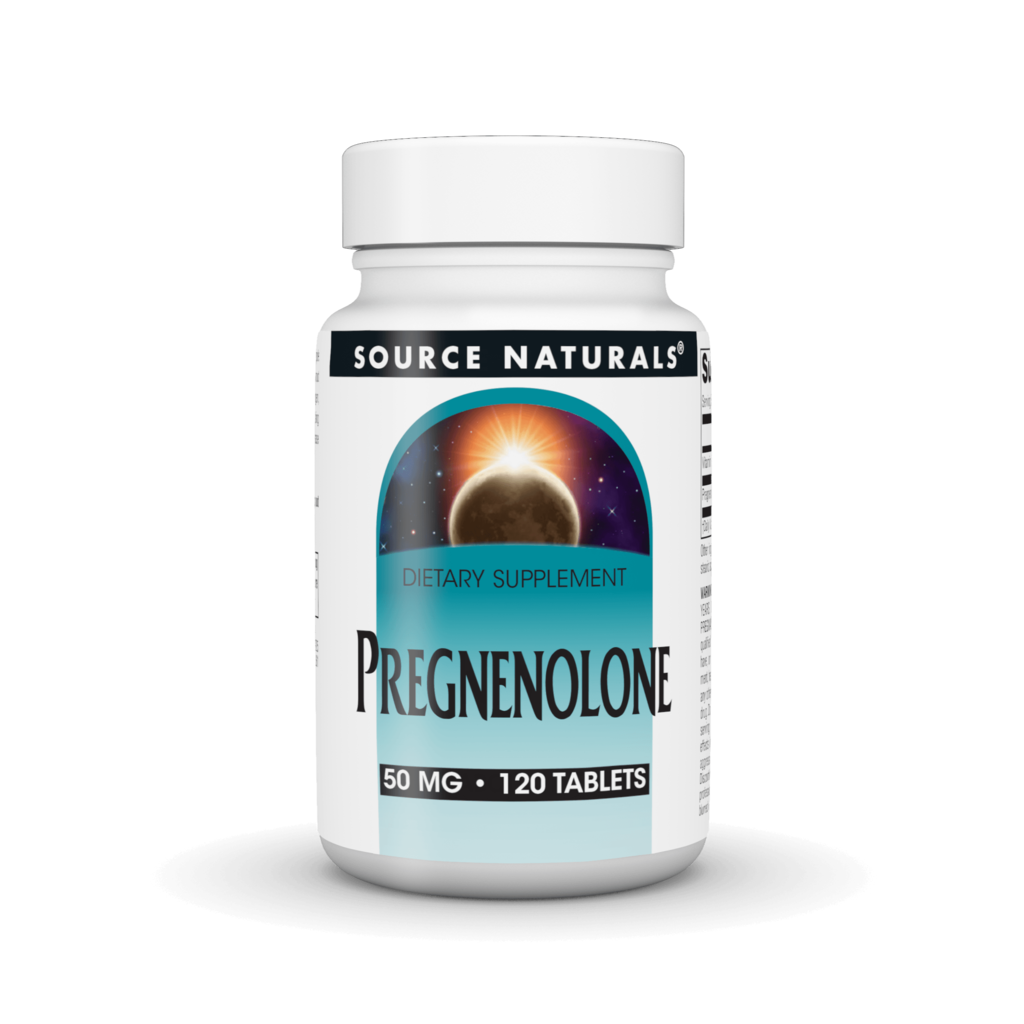 Прегненолон, Source Naturals Pregnenolone, 50 мг, 120 таблеток