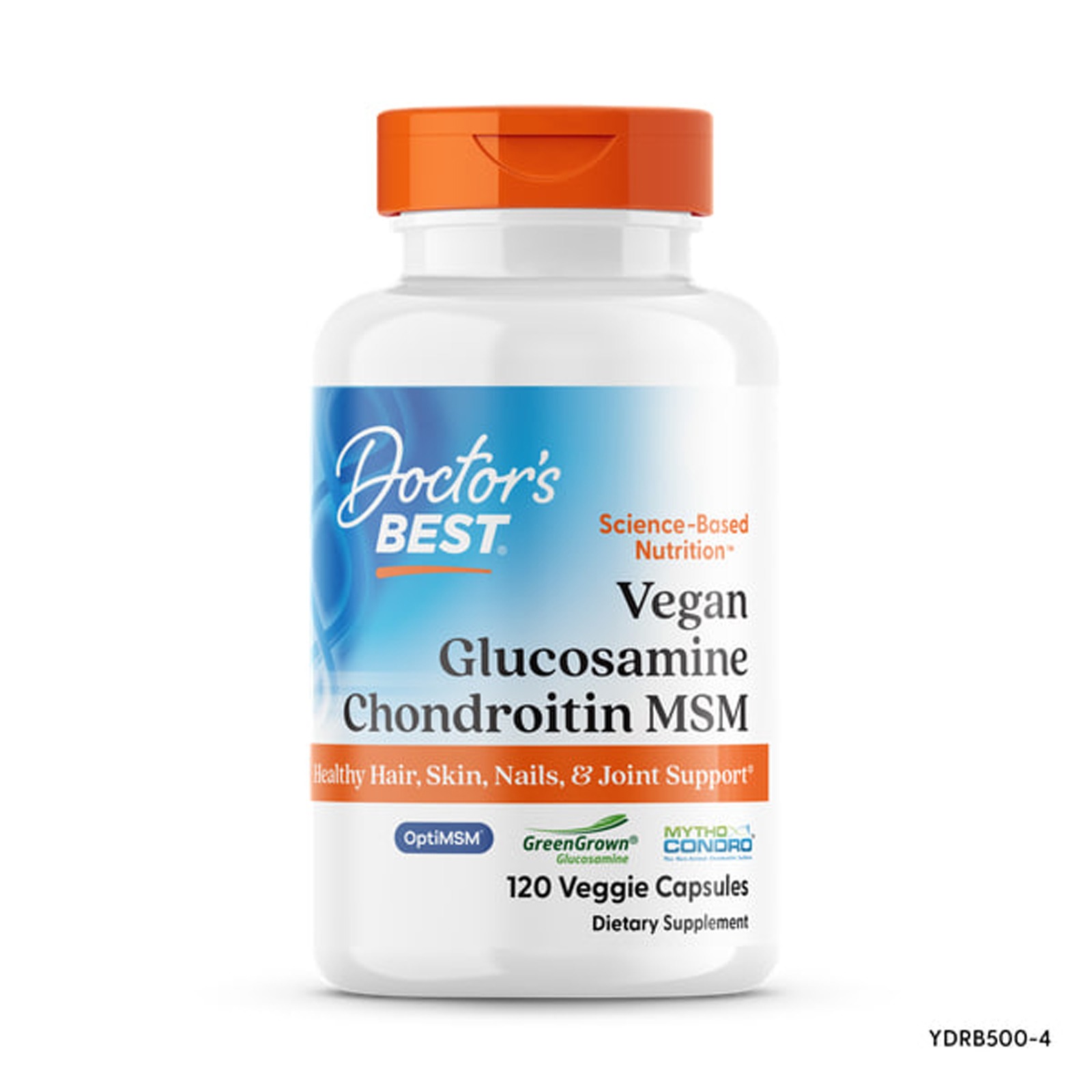 Глюкозамін, хондроїтин та МСМ, Doctor's Best Vegan Glucosamine Chondroitin MSM, 120 вегетаріанських капсул