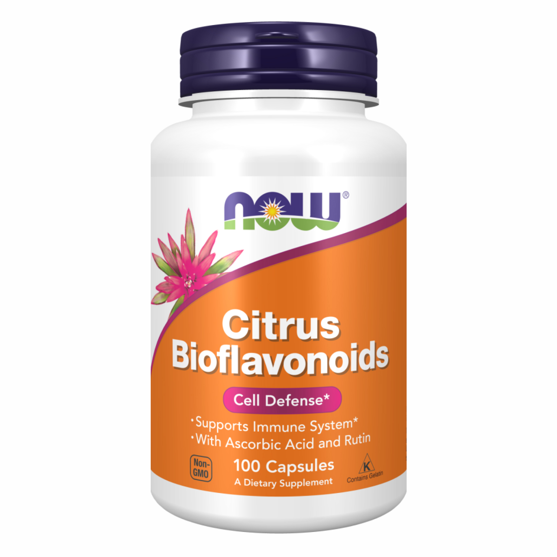 Цитрусові біофлавоноїди з вітаміном С, Citrus Bioflavonoids, Now Foods, 700 мг, 100 вегетаріанських капсул
