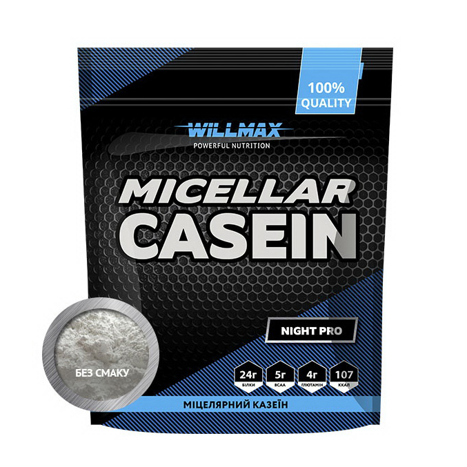 Міцелярний казеїн, Willmax Micellar Casein, 900 г