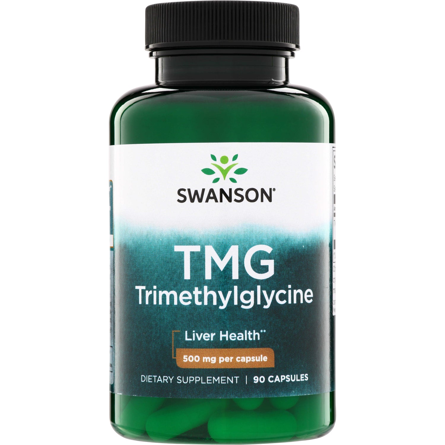 Триметилгліцин (ТМГ), Swanson TMG Trimethylglycine, 500 мг, 90 капсул