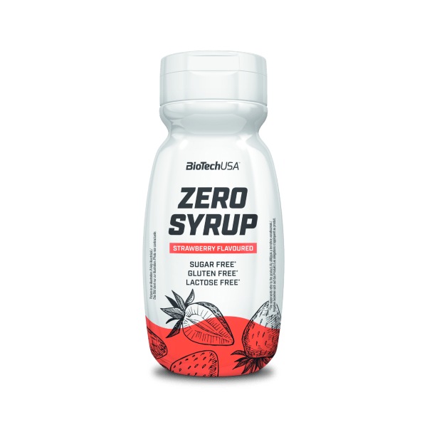 Сироп без цукру, BioTech Zero Syrup, 320 мл (Полуниця)