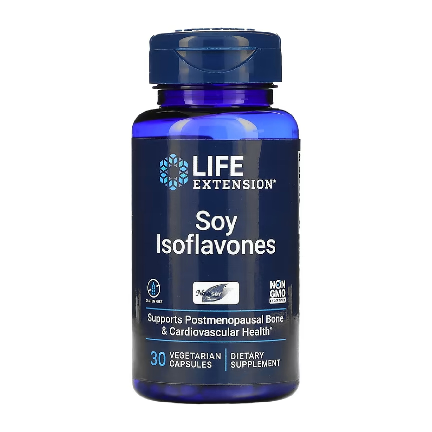 Соєві ізофлавони, Life Extension Soy Isoflavones, 30 вегетаріанських капсул