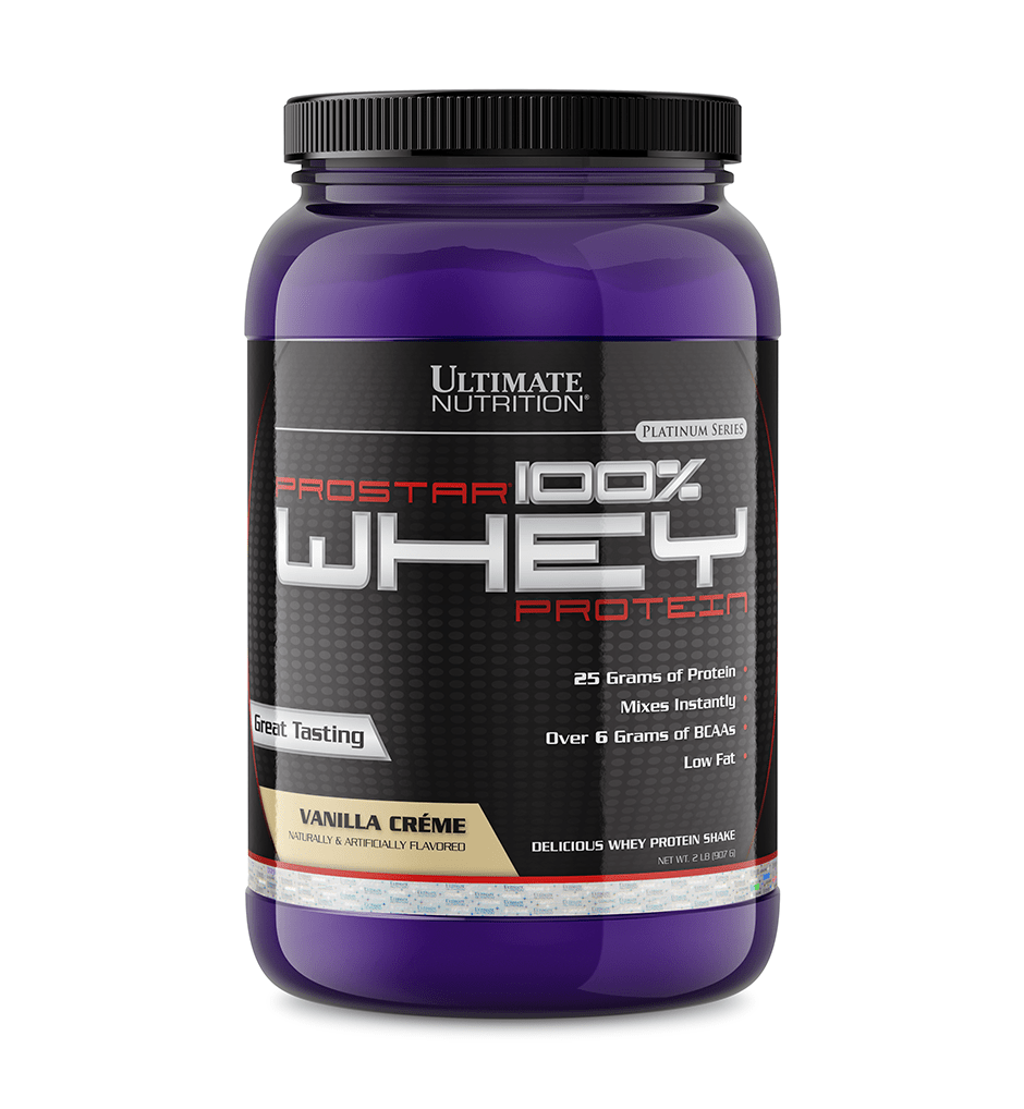 Протеїн сироватковий, Ultimate Nutrition Prostar Whey 100%, 907 г (Ванільний крем)