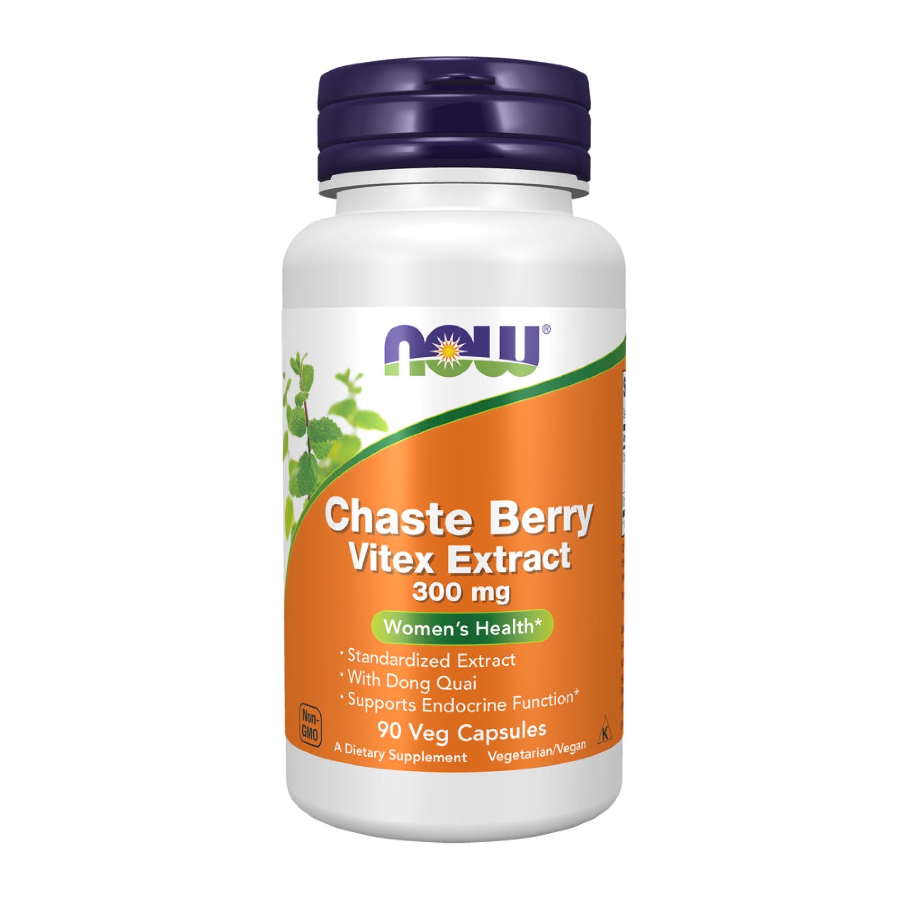 Екстракт вітексу та дудника, Now Foods Chaste Berry Vitex Extract, 300 мг, 90 вегетаріанських капсул