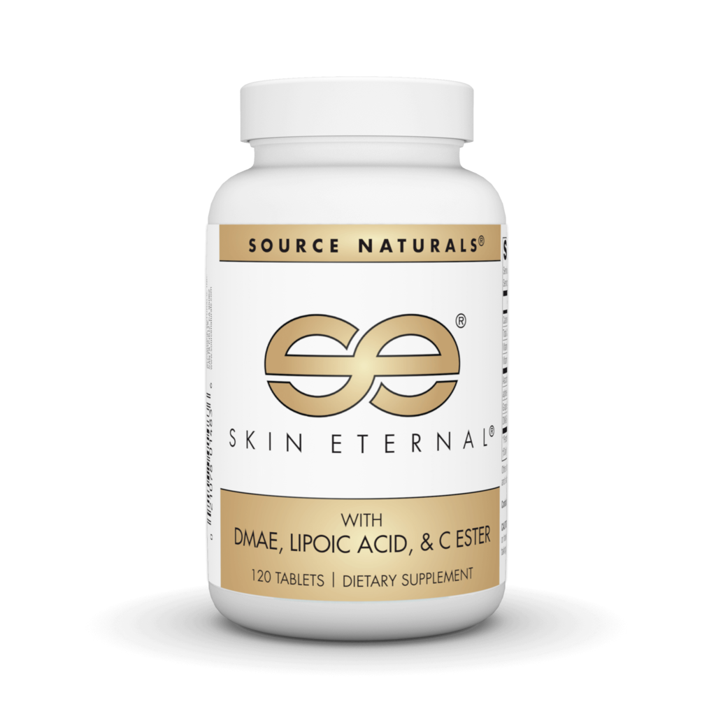 Комплекс для здоров'я шкіри з DMAE та альфа-ліпоєвою кислотою, Source Naturals Skin Eternal, 120 таблеток