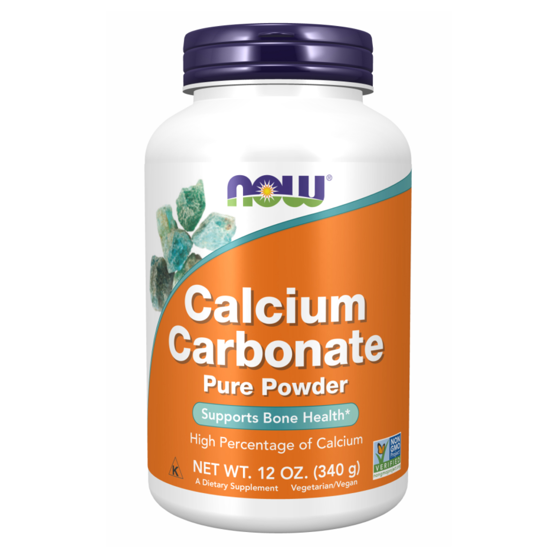 Карбонат кальцію, Now Foods Calcium Carbonate Powder, 340 г