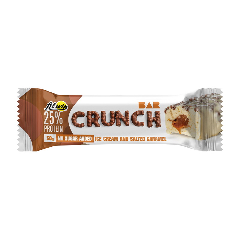 FitWin Crunch Bar No Sugar Added (50 g, ice cream and salted caramel)